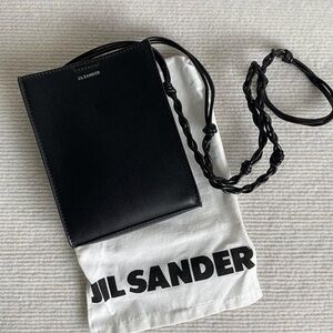 Jil Sander Black Leather Crossbody Bag